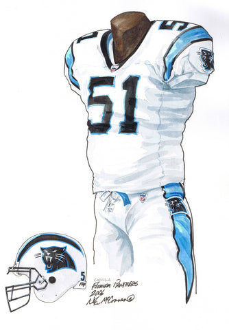 Carolina Panthers 2006 - Heritage Sports Art - original watercolor artwork - 1
