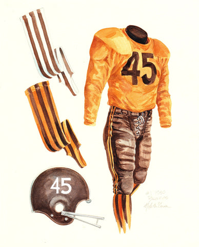 Denver Broncos 1960 - Heritage Sports Art - original watercolor artwork - 1