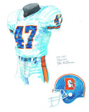 Denver Broncos 1989 - Heritage Sports Art - original watercolor artwork - 1