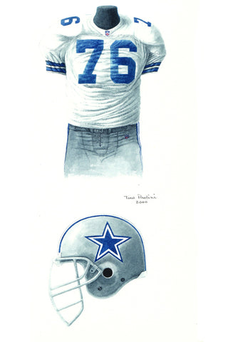 Dallas Cowboys 1993 - Heritage Sports Art - original watercolor artwork - 1