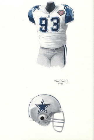 Dallas Cowboys 1994 - Heritage Sports Art - original watercolor artwork - 1