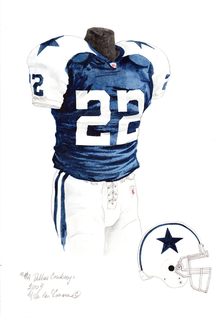 NFL Dallas Cowboys 1960 uniform original art – Heritage Sports Art