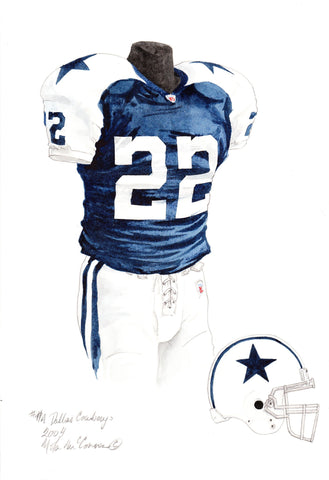 Dallas Cowboys 2004 - Heritage Sports Art - original watercolor artwork - 1