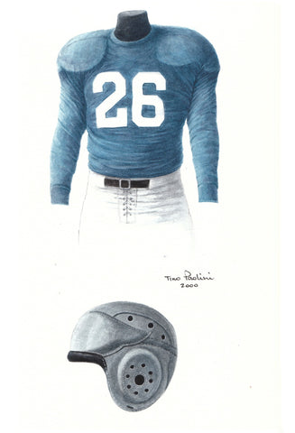 NHL Detroit Red Wings 1935-36 uniform and jersey original art