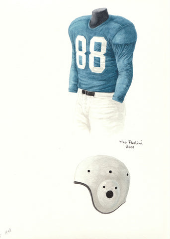 Detroit Lions 1949 - Heritage Sports Art - original watercolor artwork - 1