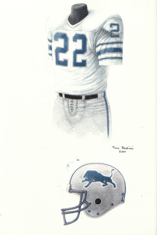 Detroit Lions 1980 - Heritage Sports Art - original watercolor artwork - 1