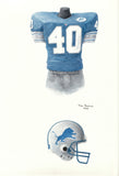 Detroit Lions 1991 - Heritage Sports Art - original watercolor artwork - 1