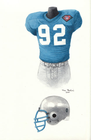 Detroit Lions 1994 - Heritage Sports Art - original watercolor artwork - 1