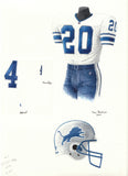 Detroit Lions 1998 - Heritage Sports Art - original watercolor artwork - 1