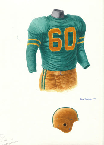 Green Bay Packers 1952 - Heritage Sports Art - original watercolor artwork - 1