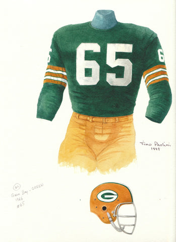 Green Bay Packers 1966 - Heritage Sports Art - original watercolor artwork - 1