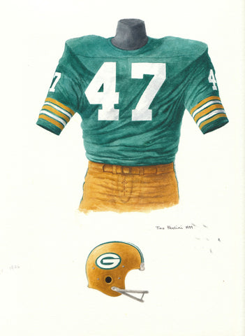 Green Bay Packers 1976 - Heritage Sports Art - original watercolor artwork - 1