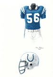 Indianapolis Colts 1975 - Heritage Sports Art - original watercolor artwork - 1