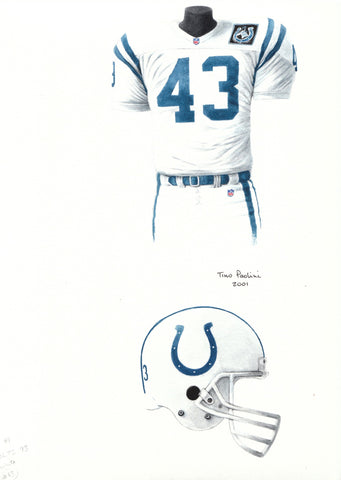 Indianapolis Colts 1993 - Heritage Sports Art - original watercolor artwork - 1