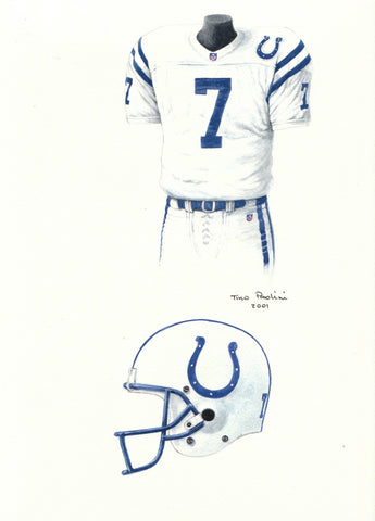 Indianapolis Colts 1997 - Heritage Sports Art - original watercolor artwork - 1