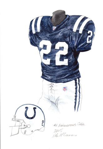 Indianapolis Colts 2005 - Heritage Sports Art - original watercolor artwork - 1