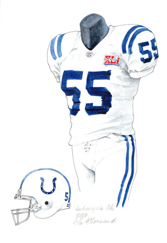 Indianapolis Colts 2006 - Heritage Sports Art - original watercolor artwork - 1