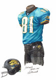 Jacksonville Jaguars 2005 - Heritage Sports Art - original watercolor artwork - 1