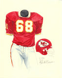 Kansas City Chiefs 1976 - Heritage Sports Art - original watercolor artwork - 1