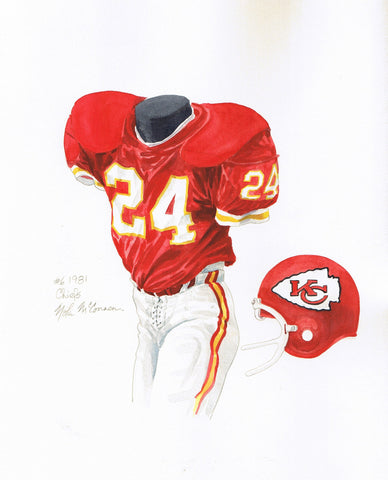 Kansas City Chiefs 1981 - Heritage Sports Art - original watercolor artwork - 1