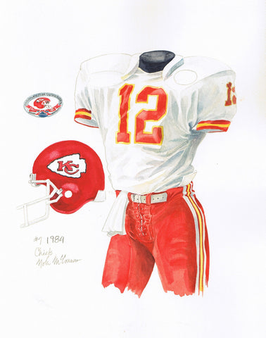 Kansas City Chiefs 1984 - Heritage Sports Art - original watercolor artwork - 1