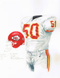 Kansas City Chiefs 2000 - Heritage Sports Art - original watercolor artwork - 1