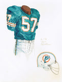 Miami Dolphins 1966 - Heritage Sports Art - original watercolor artwork - 1