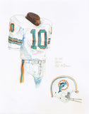 Miami Dolphins 1969 - Heritage Sports Art - original watercolor artwork - 1
