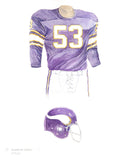 Minnesota Vikings 1961 - Heritage Sports Art - original watercolor artwork - 1