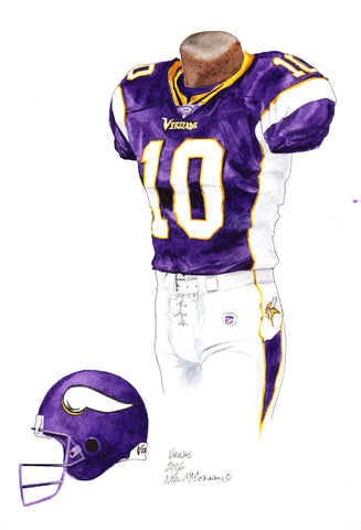 Minnesota Vikings 2006 - Heritage Sports Art - original watercolor artwork - 1