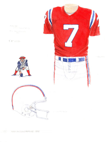 New England Patriots 1985 - Heritage Sports Art - original watercolor artwork - 1
