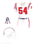 New England Patriots 1988 - Heritage Sports Art - original watercolor artwork - 1