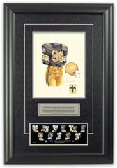 NFL New Orleans Saints 1969 uniform original art – Heritage Sports Art