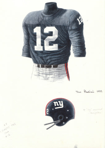 New York Giants 1962 - Heritage Sports Art - original watercolor artwork - 1