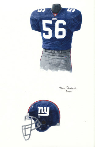 New York Giants 2000 - Heritage Sports Art - original watercolor artwork - 1