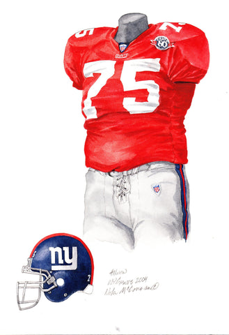 New York Giants 2004 - Heritage Sports Art - original watercolor artwork - 1