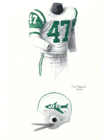 New York Jets 1963 - Heritage Sports Art - original watercolor artwork - 1