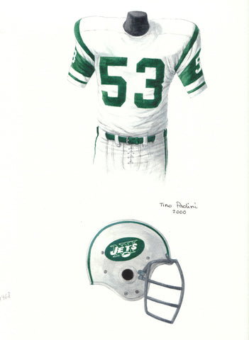 New York Jets 1968 - Heritage Sports Art - original watercolor artwork - 1