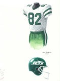 New York Jets 1990 - Heritage Sports Art - original watercolor artwork - 1
