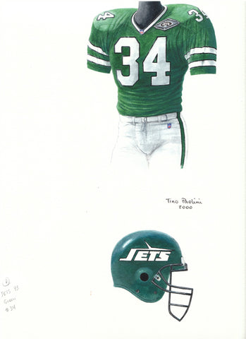 New York Jets 1993 - Heritage Sports Art - original watercolor artwork - 1