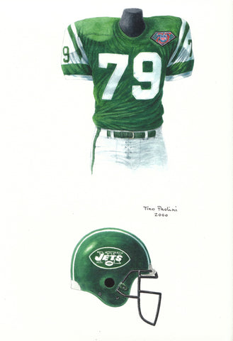 New York Jets 1994 - Heritage Sports Art - original watercolor artwork - 1