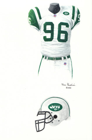 New York Jets 2000 - Heritage Sports Art - original watercolor artwork - 1