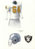 Oakland Raiders 1963 - Heritage Sports Art - original watercolor artwork - 1
