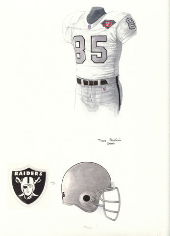 Oakland Raiders 1994 - Heritage Sports Art - original watercolor artwork - 1