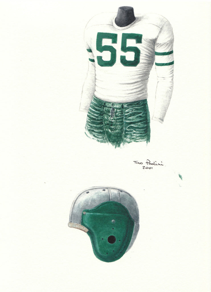 NFL Philadelphia Eagles 1948 uniform original art – Heritage Sports Art NFL Philadelphia Eagles 1948 uniform original art – Heritage Sports Art