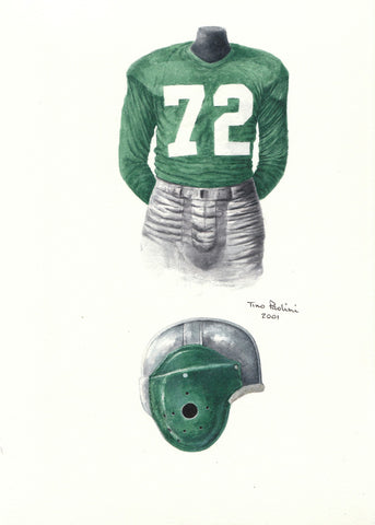 Philadelphia Eagles 1949 - Heritage Sports Art - original watercolor artwork - 1