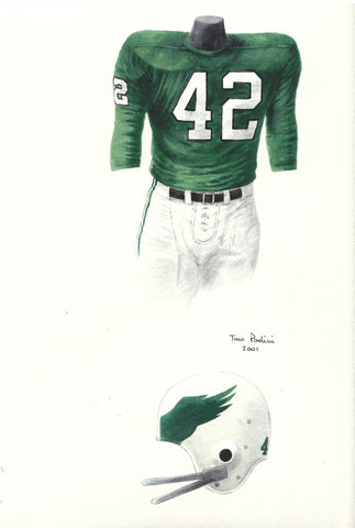 Philadelphia Eagles 1972 - Heritage Sports Art - original watercolor artwork - 2