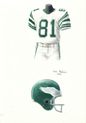 Philadelphia Eagles 1980 - Heritage Sports Art - original watercolor artwork - 1