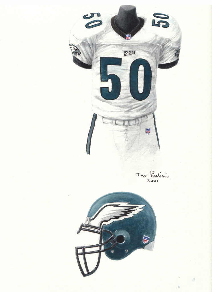 NFL Philadelphia Eagles 1999 uniform original art – Heritage