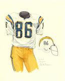 San Diego Chargers 1973 - Heritage Sports Art - original watercolor artwork - 1